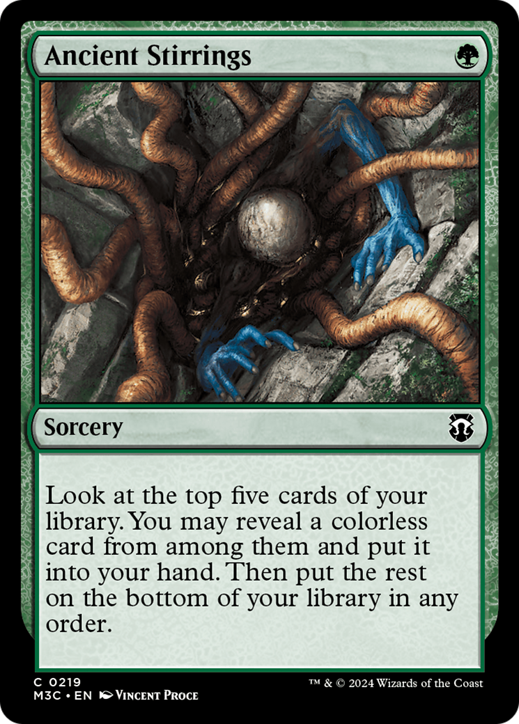 Ancient Stirrings (Ripple Foil) [Modern Horizons 3 Commander] | Lots Moore NSW