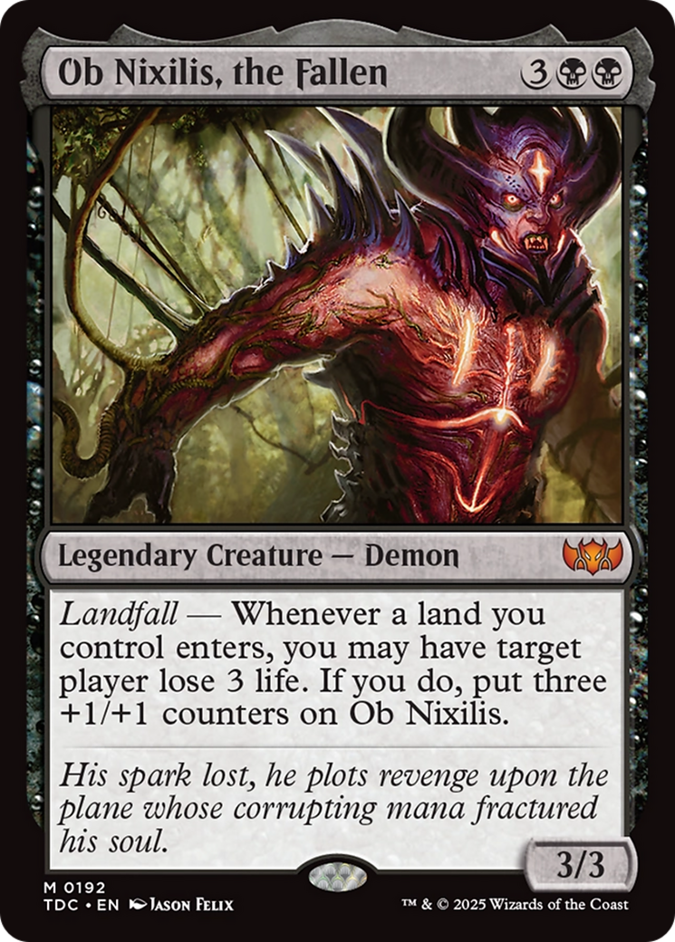 Ob Nixilis, the Fallen [Tarkir: Dragonstorm Commander] | Lots Moore NSW