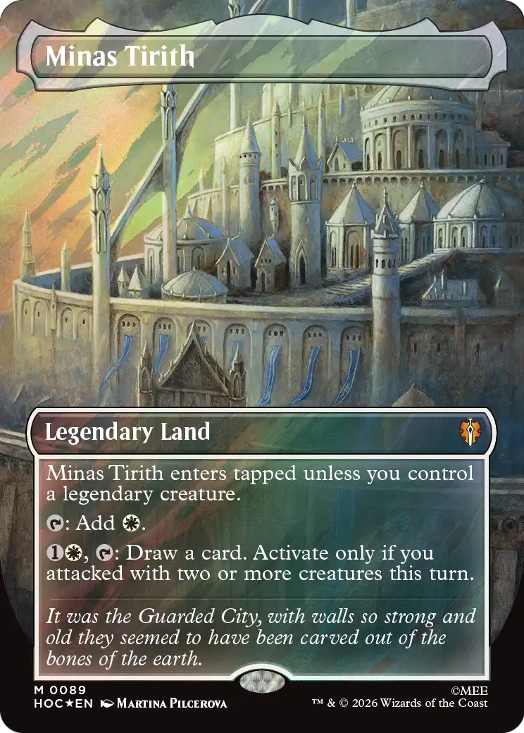 Minas Tirith (Borderless) (Surge Foil) [The Hobbit: Eternal-Legal] | Lots Moore NSW