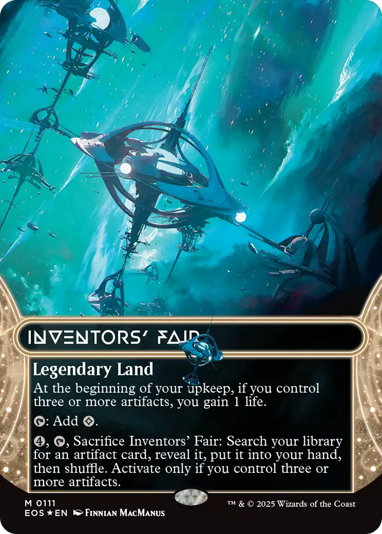 Inventors' Fair (0111) (Borderless) (Galaxy Foil) [Edge of Eternities: Stellar Sights] | Lots Moore NSW