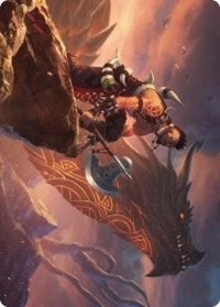 Dragonkin Berserker Art Card [Kaldheim Art Series] | Lots Moore NSW