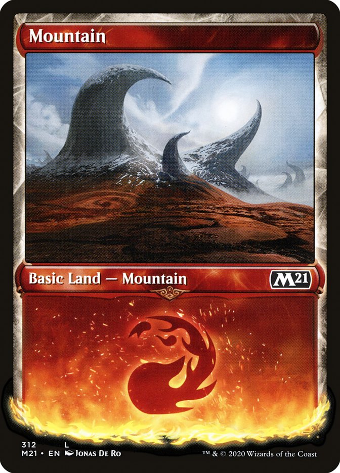 Mountain (312) (Showcase) [Core Set 2021] | Lots Moore NSW