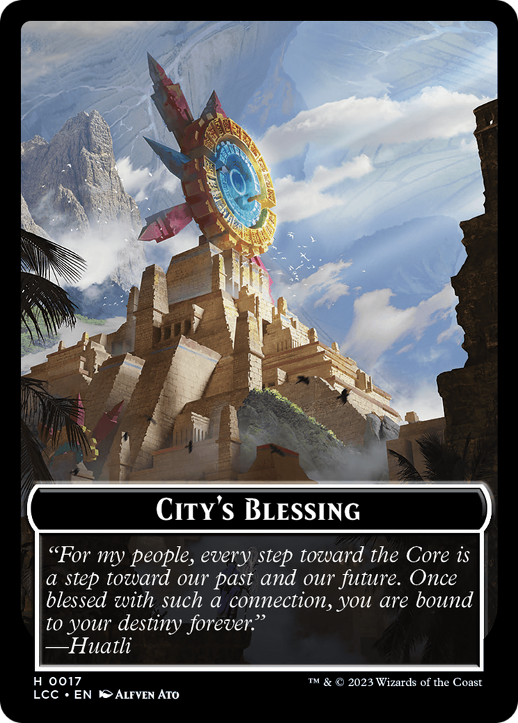 City's Blessing // Pirate (0005) Double-Sided Token [The Lost Caverns of Ixalan Commander Tokens] | Lots Moore NSW