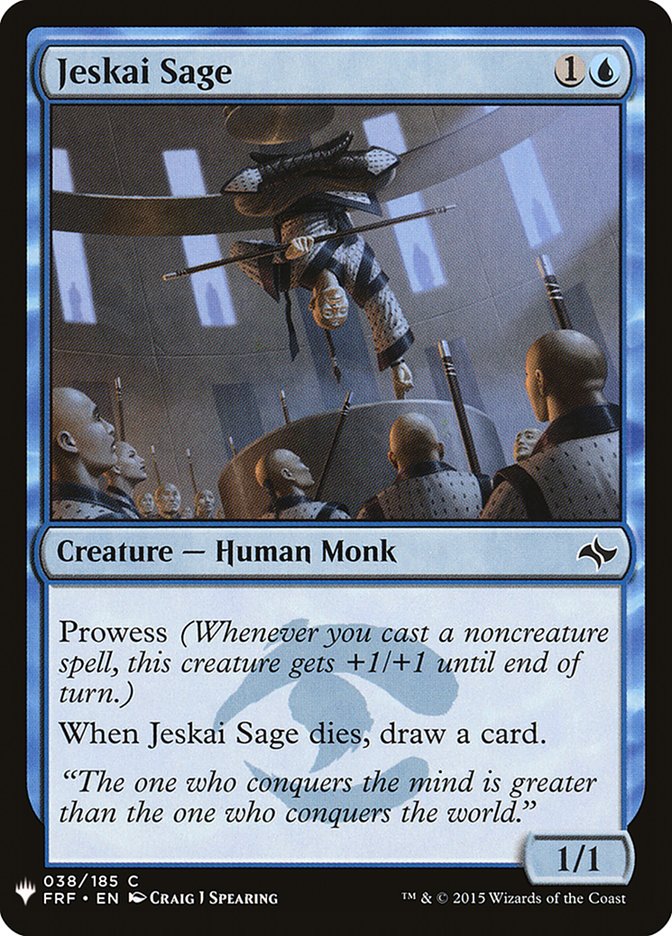 Jeskai Sage [Mystery Booster] | Lots Moore NSW