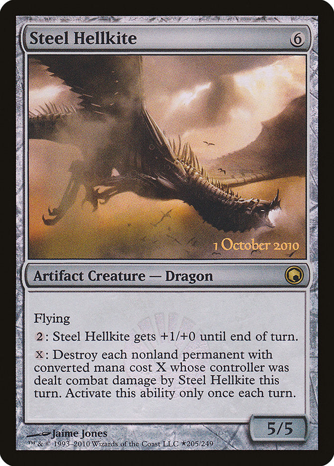 Steel Hellkite [Scars of Mirrodin Prerelease Promos] | Lots Moore NSW