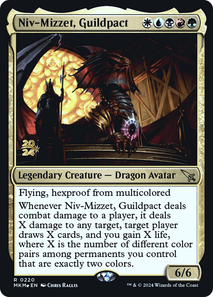 Niv-Mizzet, Guildpact [Murders at Karlov Manor Prerelease Promos] | Lots Moore NSW