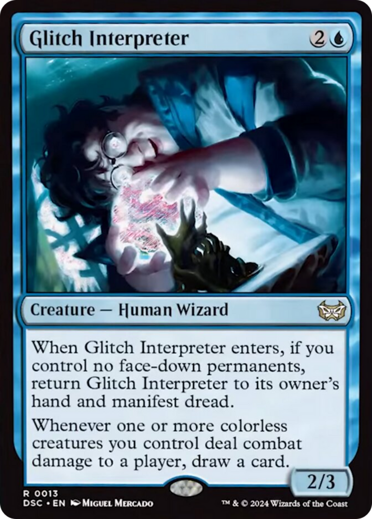 Glitch Interpreter (Extended Art) [Duskmourn: House of Horror Commander] | Lots Moore NSW