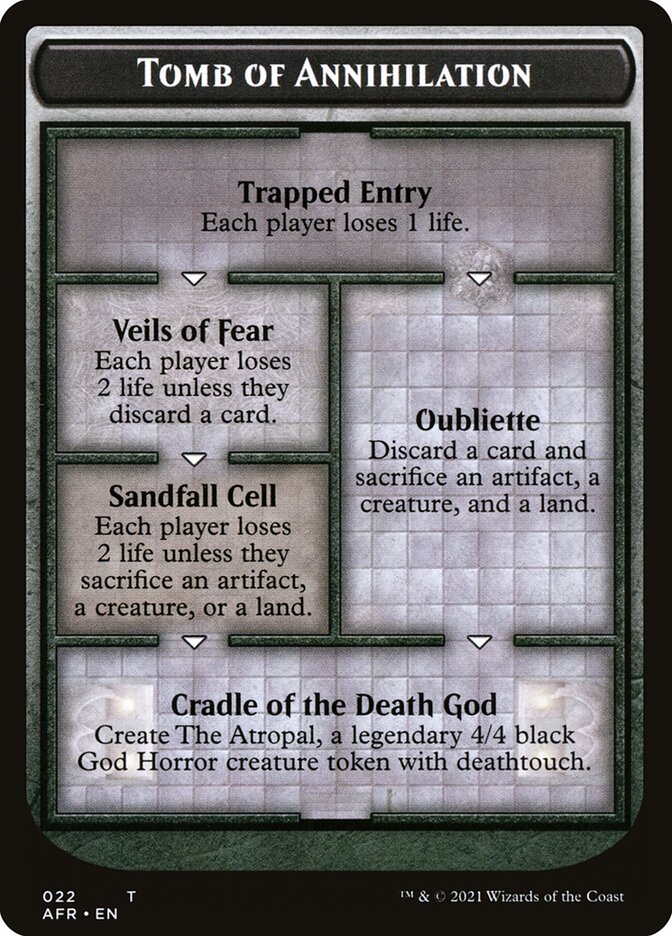 Dungeon of the Mad Mage // Tomb of Annihilation Double-Sided Token [Dungeons & Dragons: Adventures in the Forgotten Realms Tokens] | Lots Moore NSW