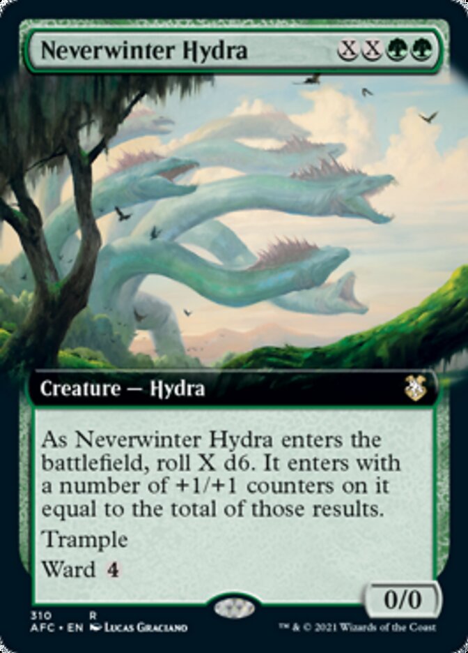Neverwinter Hydra (Extended Art) [Dungeons & Dragons: Adventures in the Forgotten Realms Commander] | Lots Moore NSW