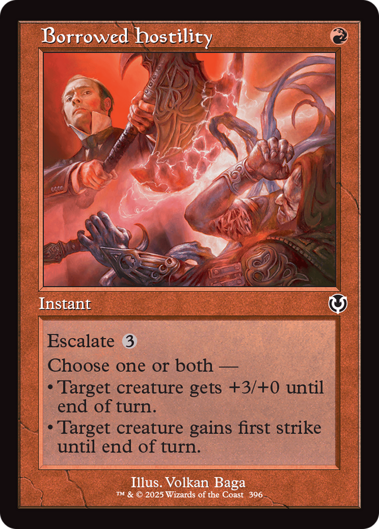 Borrowed Hostility (Retro Frame) [Innistrad Remastered] | Lots Moore NSW