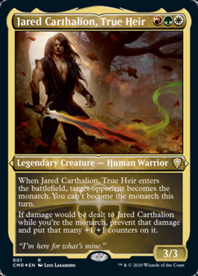 Jared Carthalion, True Heir (Etched) [Commander Legends] | Lots Moore NSW
