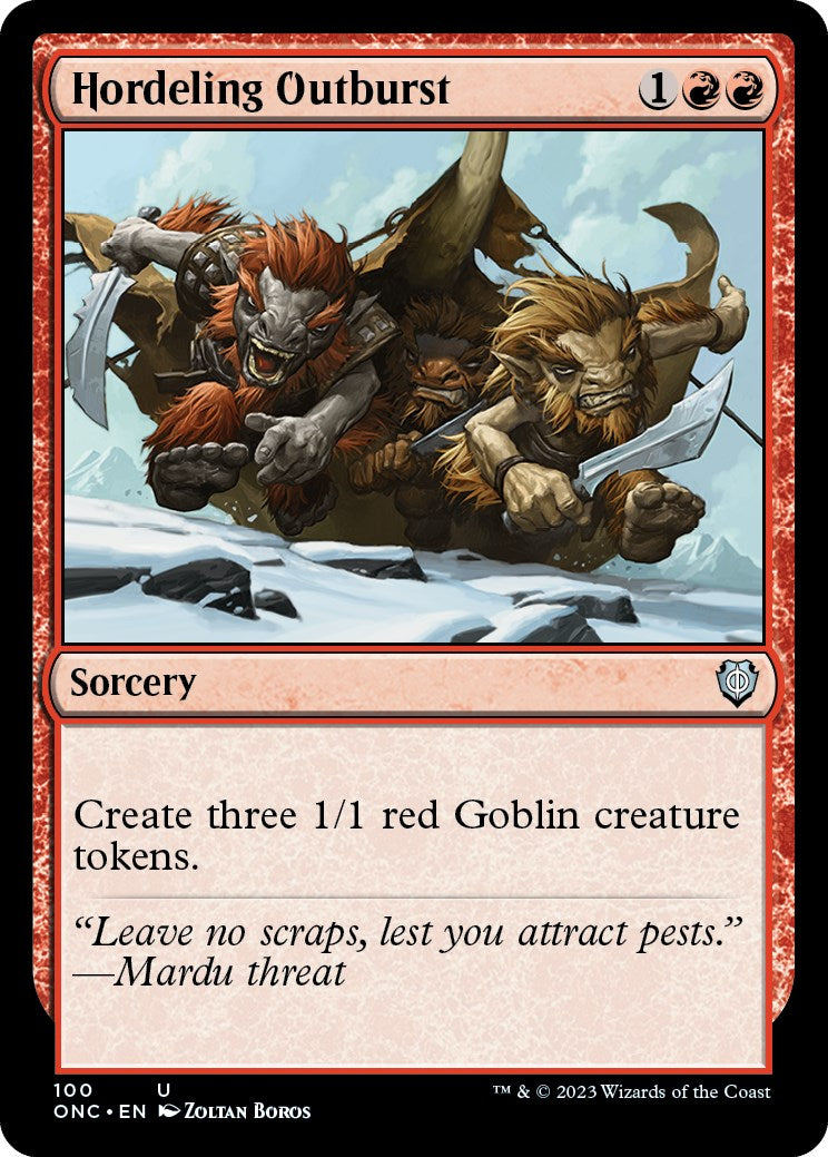Hordeling Outburst [Phyrexia: All Will Be One Commander] | Lots Moore NSW
