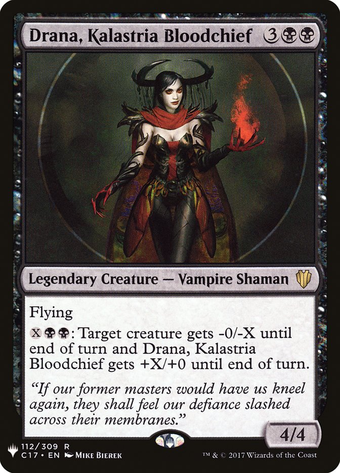 Drana, Kalastria Bloodchief [The List] | Lots Moore NSW