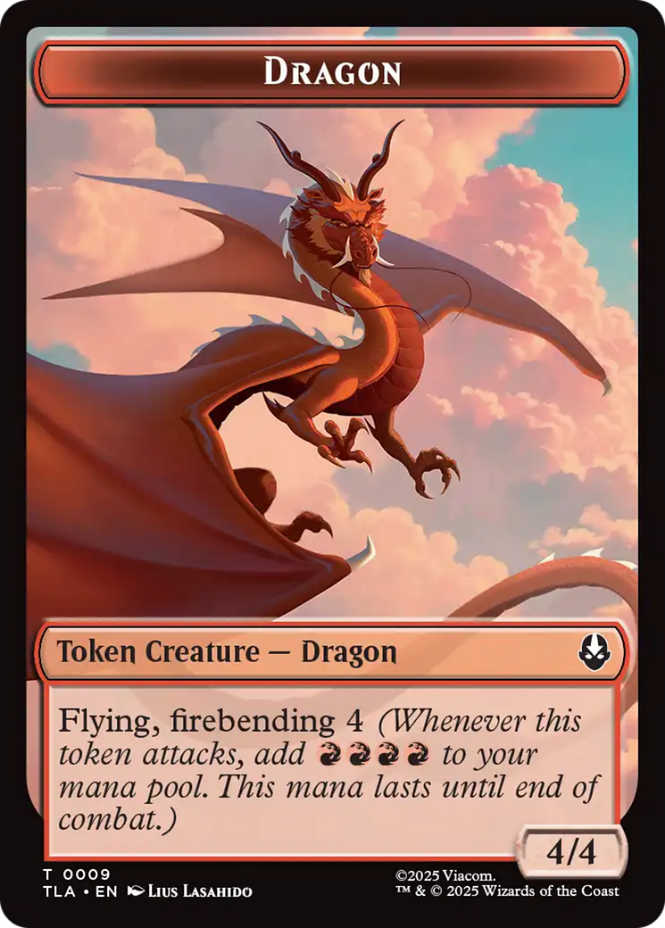 Dragon // Food (0019) Double-Sided Token [Avatar: The Last Airbender Tokens] | Lots Moore NSW