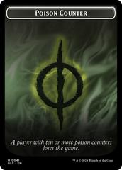 Rabbit // Poison Counter Double-Sided Token [Bloomburrow Commander Tokens] | Lots Moore NSW