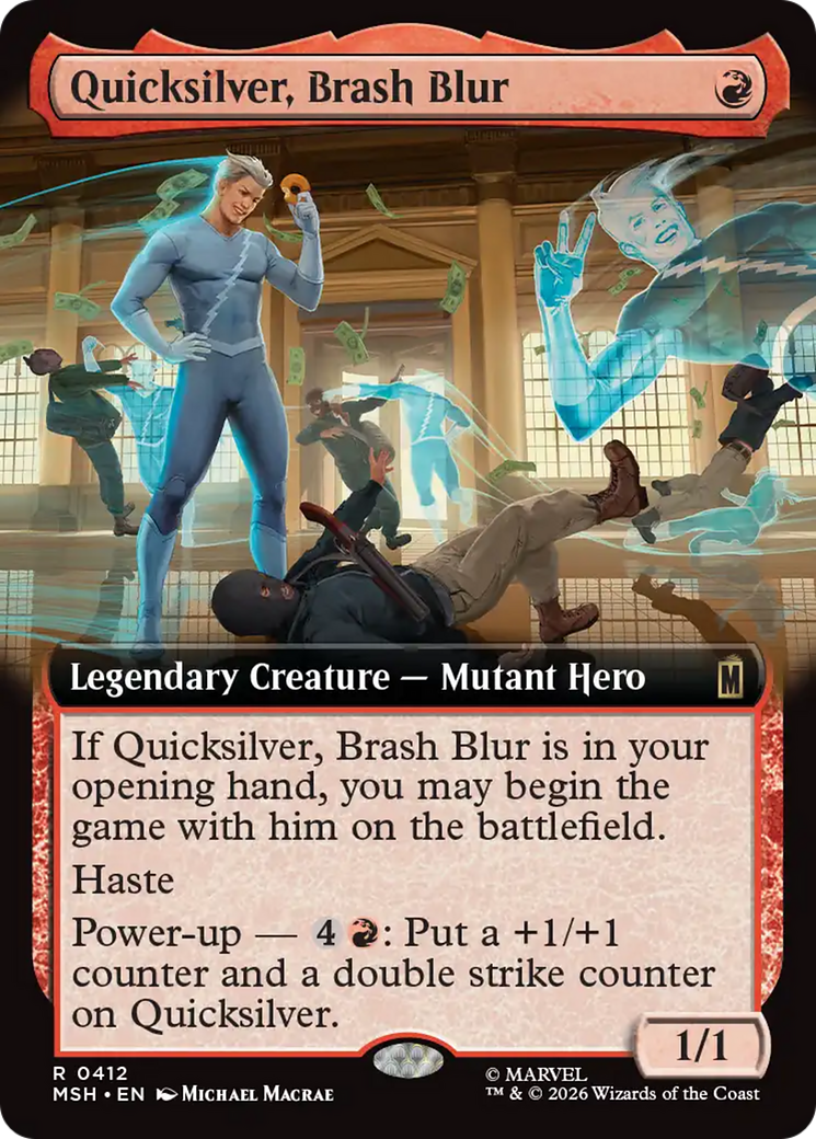 Quicksilver, Brash Blur (Extended Art) [Marvel Super Heroes] | Lots Moore NSW