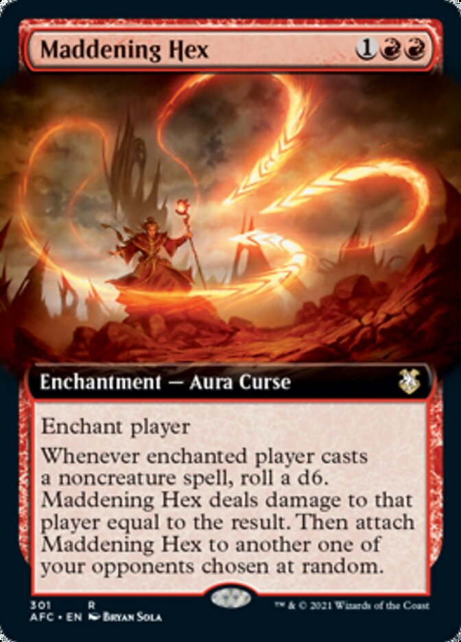 Maddening Hex (Extended Art) [Dungeons & Dragons: Adventures in the Forgotten Realms Commander] | Lots Moore NSW