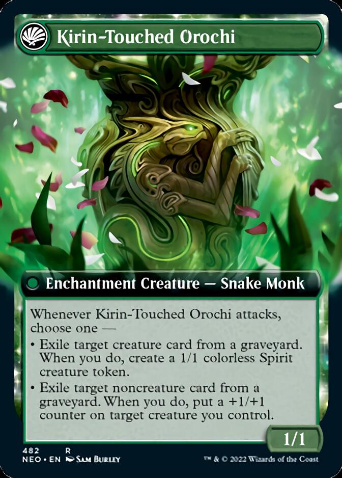 Teachings of the Kirin // Kirin-Touched Orochi (Extended Art) [Kamigawa: Neon Dynasty] | Lots Moore NSW