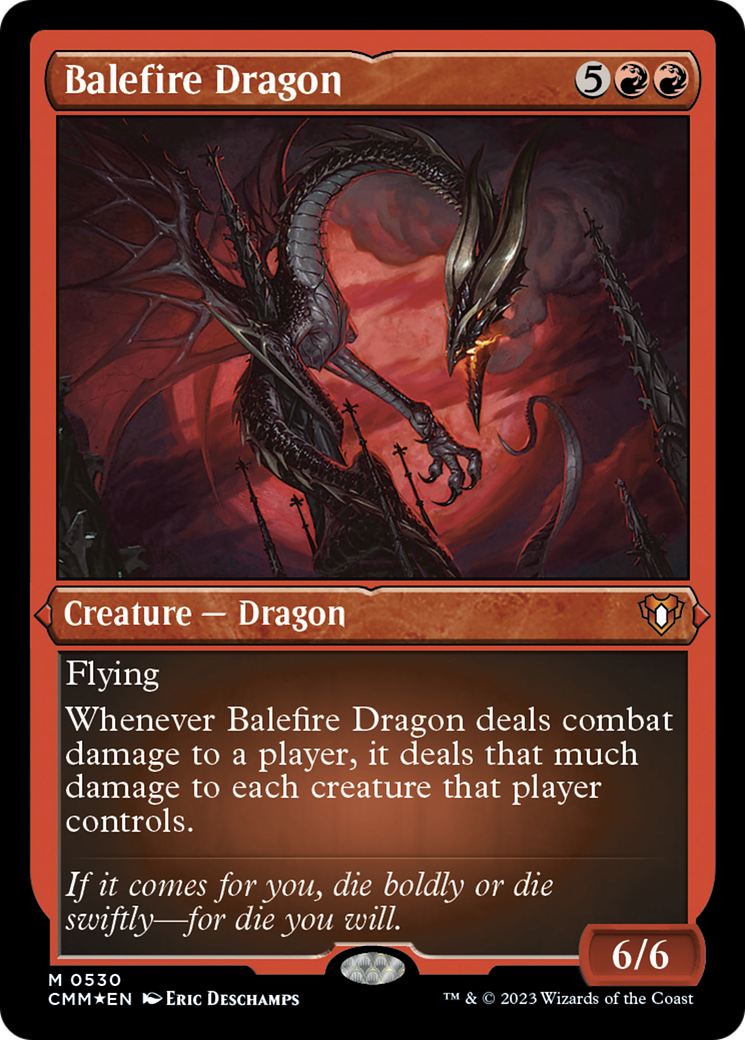 Balefire Dragon (Foil Etched) [Commander Masters] | Lots Moore NSW