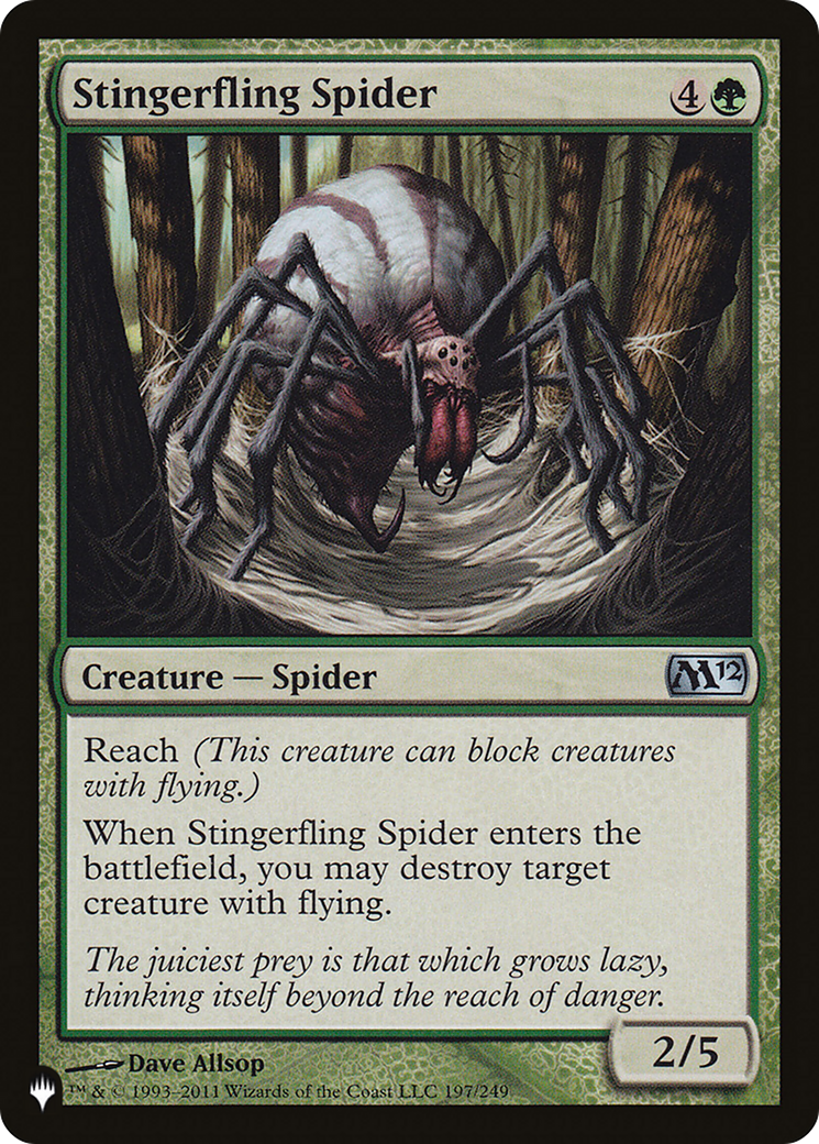 Stingerfling Spider [The List] | Lots Moore NSW