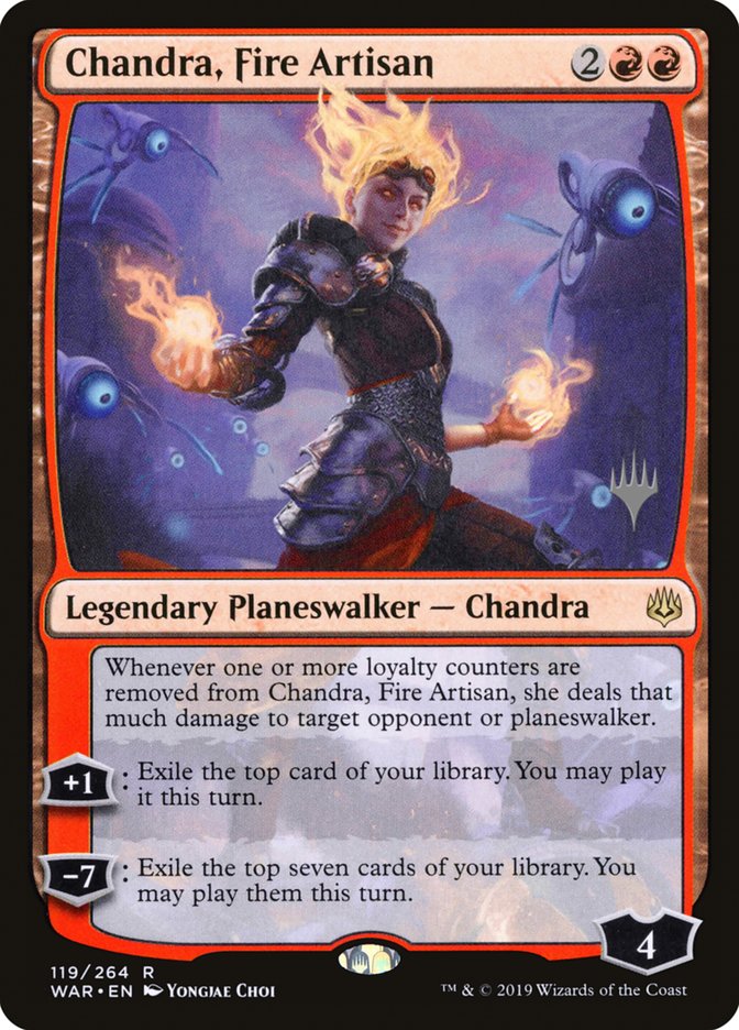 Chandra, Fire Artisan (Promo Pack) [War of the Spark Promos] | Lots Moore NSW