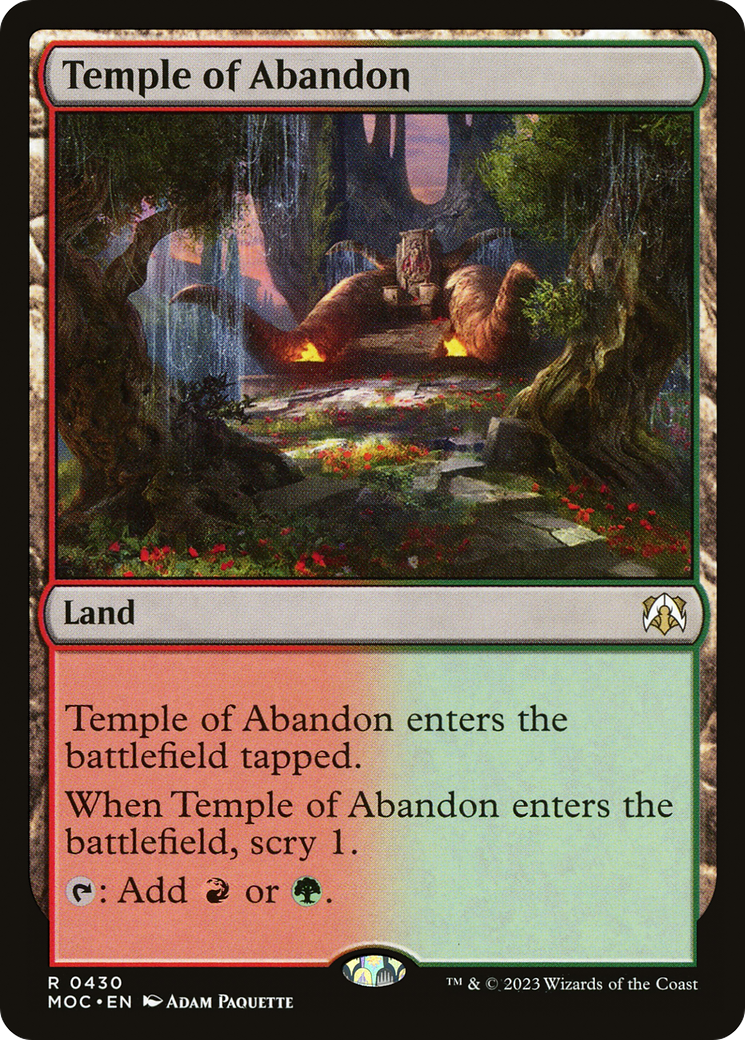 Temple of Abandon [March of the Machine Commander] | Lots Moore NSW
