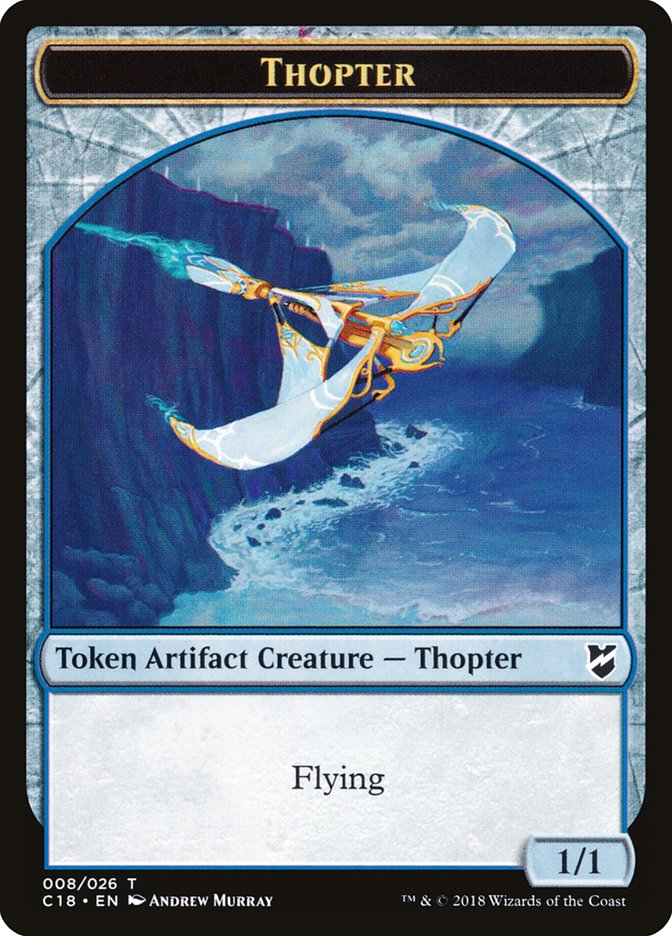 Myr (007) // Thopter (008) Double-Sided Token [Commander 2018 Tokens] | Lots Moore NSW