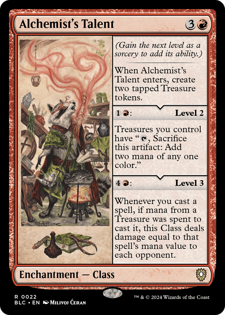 Alchemist's Talent [Bloomburrow Commander] | Lots Moore NSW
