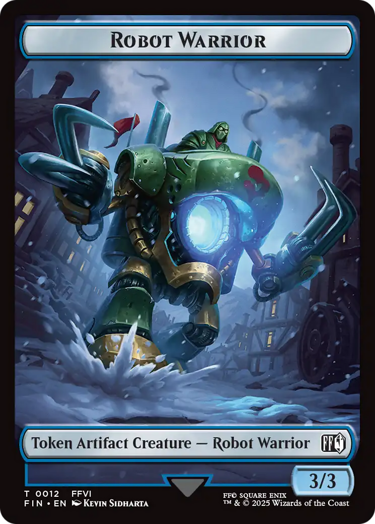 Hero (0006) // Robot Warrior (0012) Double-Sided Token [FINAL FANTASY Tokens] | Lots Moore NSW