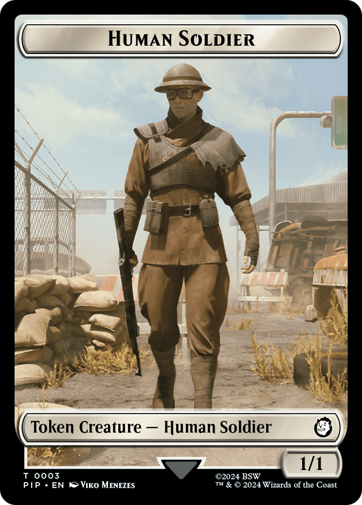 Food (0014) // Human Soldier Double-Sided Token [Fallout Tokens] | Lots Moore NSW