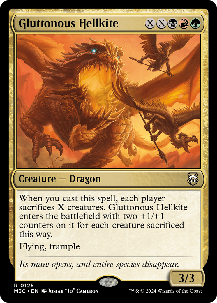 Gluttonous Hellkite [Modern Horizons 3 Commander] | Lots Moore NSW