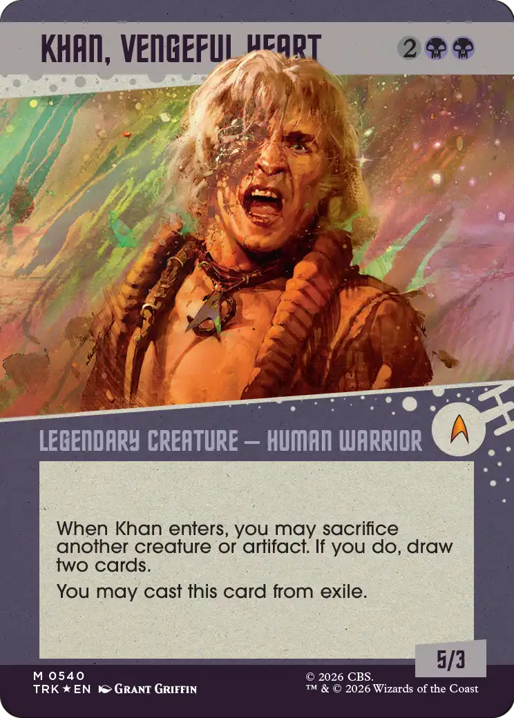 Khan, Vengeful Heart (Showcase) (Surge Foil) [Star Trek] | Lots Moore NSW