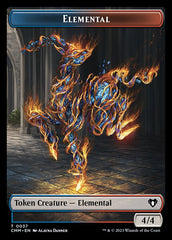 Treasure // Elemental (0037) Double-Sided Token [Commander Masters Tokens] | Lots Moore NSW