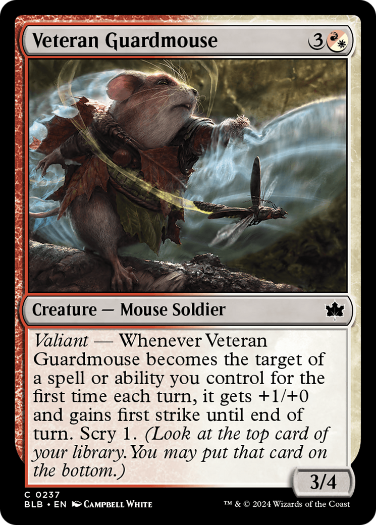 Veteran Guardmouse [Bloomburrow] | Lots Moore NSW