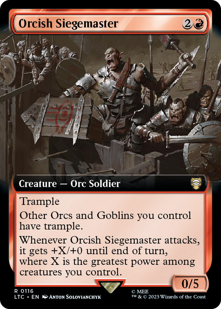 Orcish Siegemaster (Extended Art) [The Lord of the Rings: Tales of Middle-Earth Commander] | Lots Moore NSW