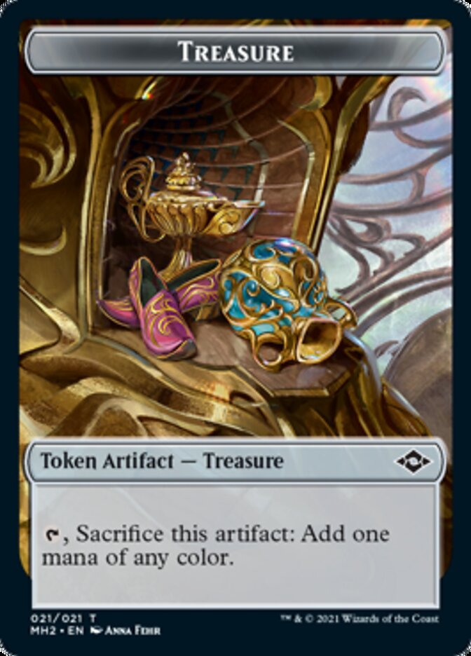 Bird // Treasure (21) Double-Sided Token [Modern Horizons 2 Tokens] | Lots Moore NSW
