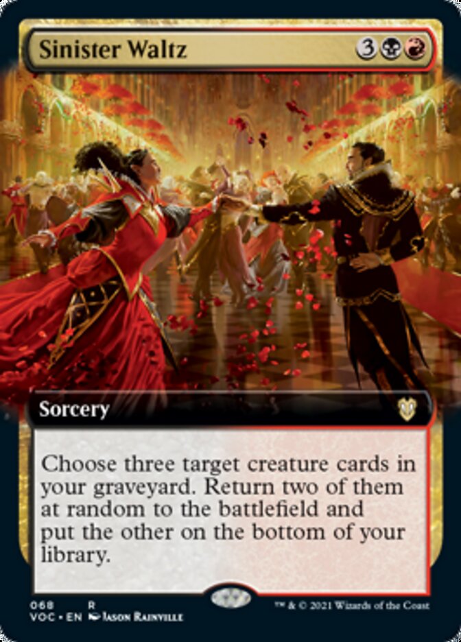 Sinister Waltz (Extended Art) [Innistrad: Crimson Vow Commander] | Lots Moore NSW