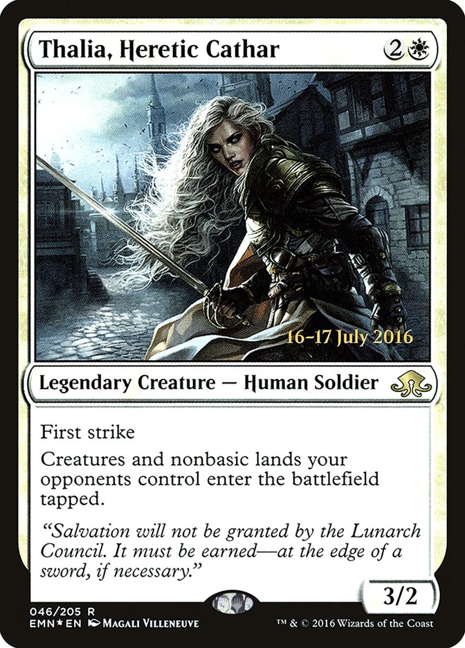 Thalia, Heretic Cathar [Eldritch Moon Prerelease Promos] | Lots Moore NSW