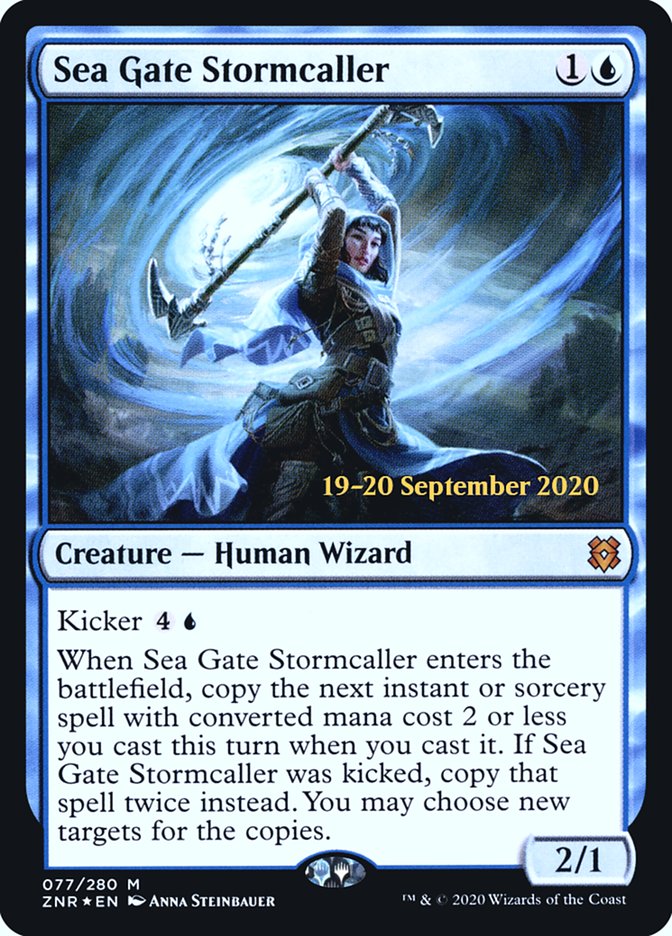 Sea Gate Stormcaller [Zendikar Rising Prerelease Promos] | Lots Moore NSW