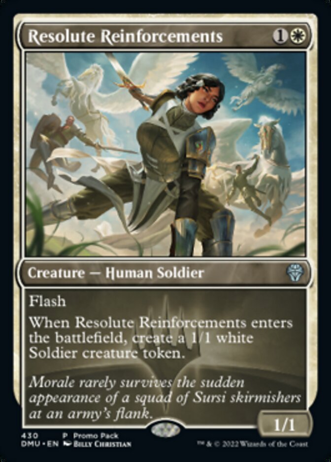 Resolute Reinforcements (Promo Pack) [Dominaria United Promos] | Lots Moore NSW