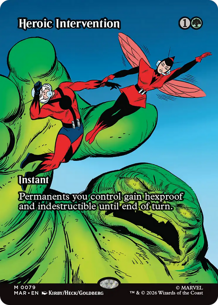Heroic Intervention (0079) (Borderless) [Marvel Universe: Eternal-Legal] | Lots Moore NSW