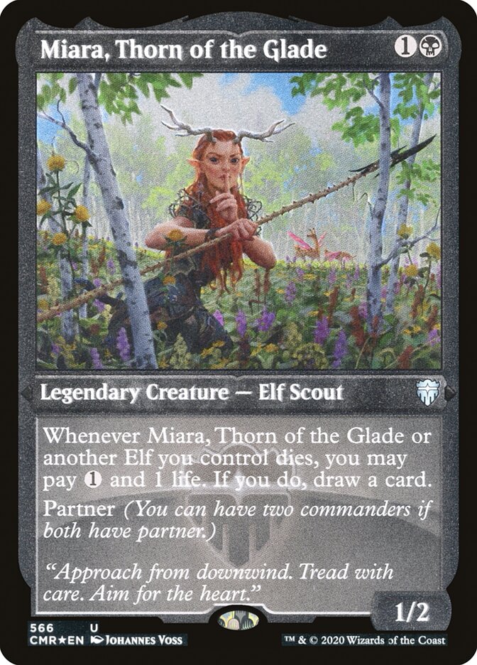 Miara, Thorn of the Glade (Etched) [Commander Legends] | Lots Moore NSW
