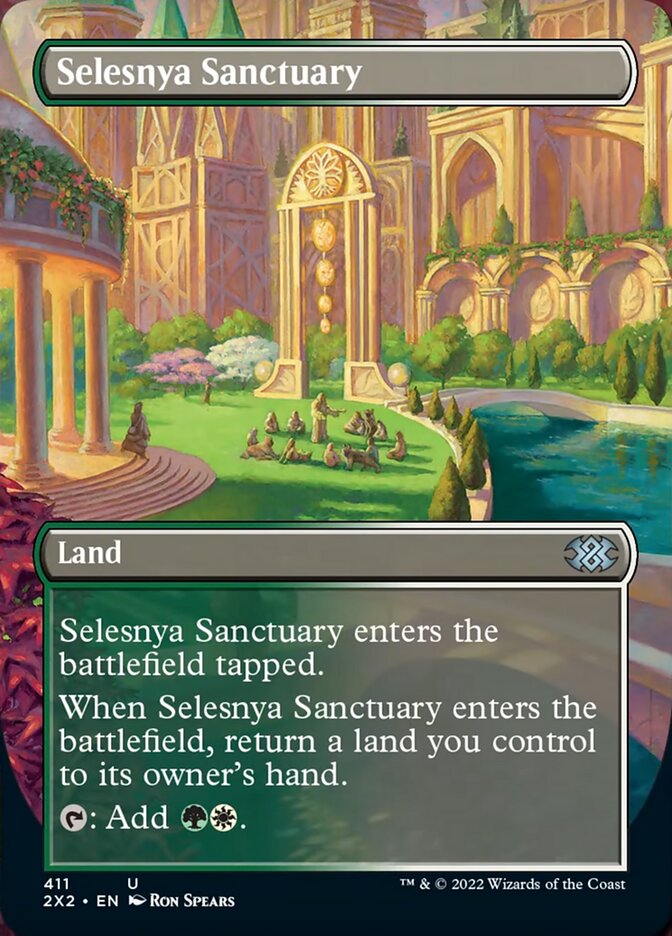 Selesnya Sanctuary (Borderless Alternate Art) [Double Masters 2022] | Lots Moore NSW