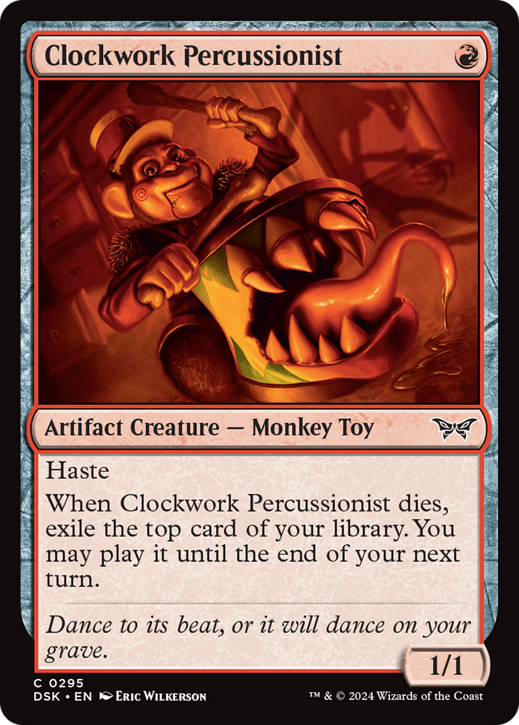 Clockwork Percussionist (0295) [Duskmourn: House of Horror] | Lots Moore NSW