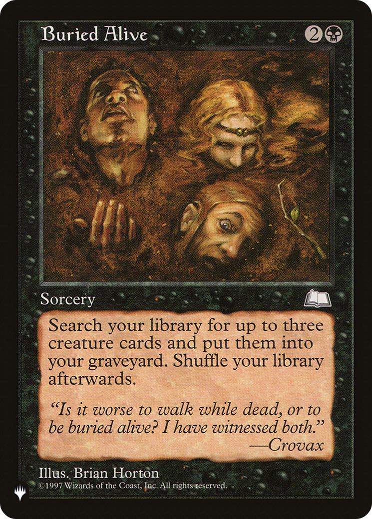 Buried Alive [The List Reprints] | Lots Moore NSW