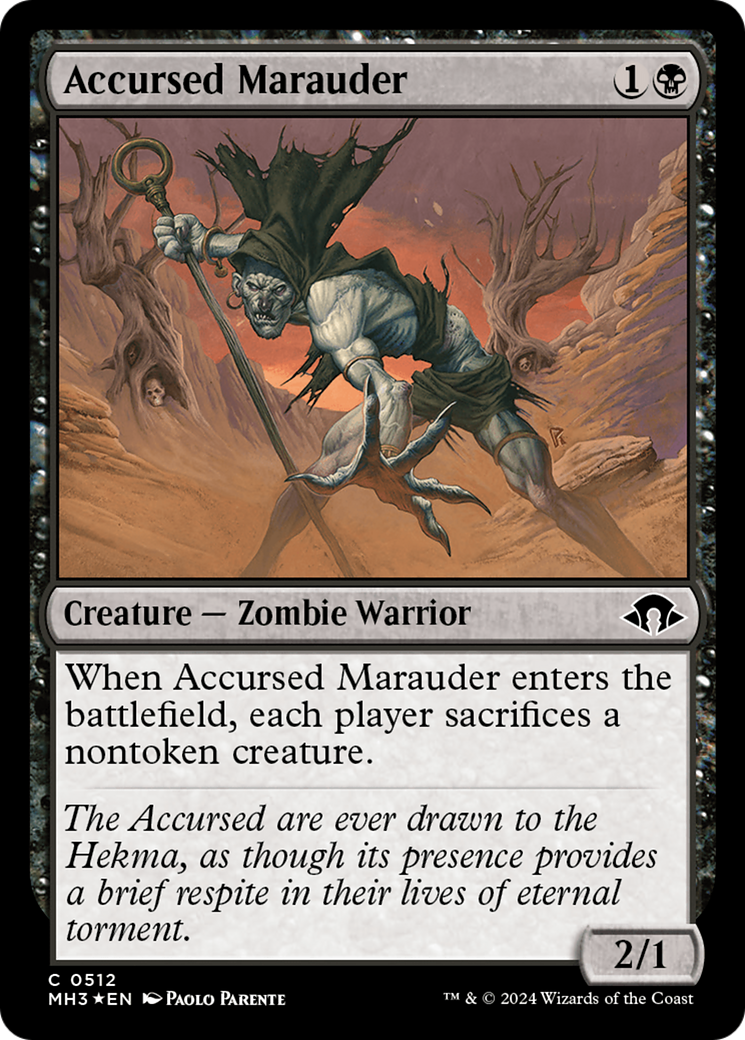 Accursed Marauder (Ripple Foil) [Modern Horizons 3] | Lots Moore NSW