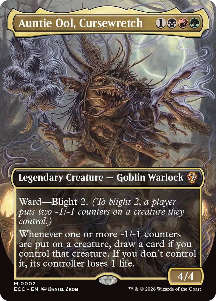 Auntie Ool, Cursewretch (Borderless) [Lorwyn Eclipsed Commander] | Lots Moore NSW