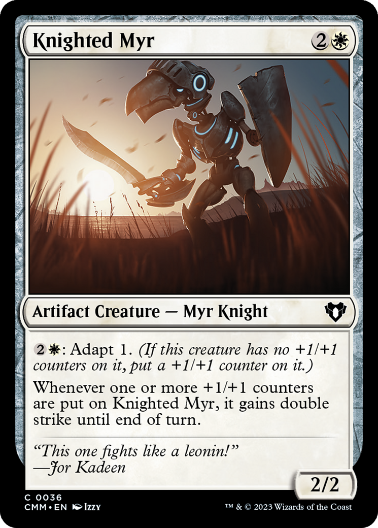 Knighted Myr [Commander Masters] | Lots Moore NSW