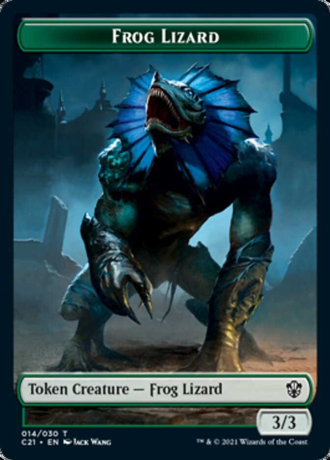 Frog Lizard // Elephant Double-Sided Token [Commander 2021 Tokens] | Lots Moore NSW