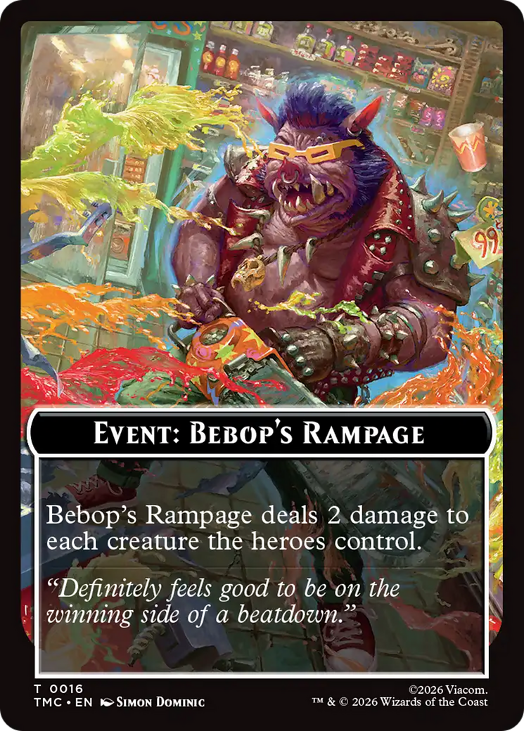 Event: Bebop's Rampage [Teenage Mutant Ninja Turtles Commander Tokens] | Lots Moore NSW